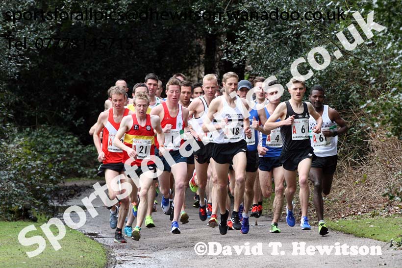 Senior mens English National 12 Stage Road Relay, 2016 English National 12 and 6 Stage Road Relays, Sutton Coldfield, Birmingham. Photo: David T. Hewitson/Sports for All Pics